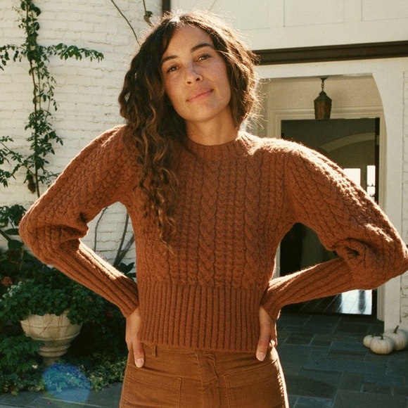 Doen Sweaters - Dôen Mulberry Sweater in Sienna size medium